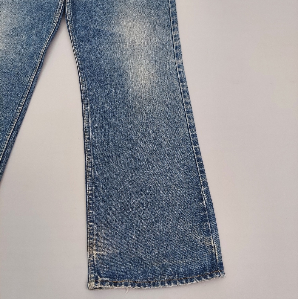 Vintage Levi's Orange Tab Jeans Size 35x32 Distressed Faded Blue Jeans - Picture 9 of 16